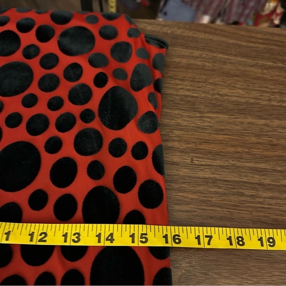 Veeko Polka Dot Velour Sexy Dress S - Picture 11 of 13